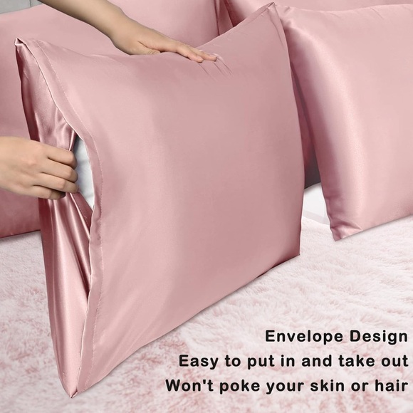 Pink Satin Pillowcase Set - Picture 4 of 4
